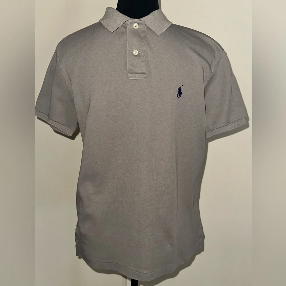 Polo Ralph Lauren Gray Short Sleeve 100% Cotton Shirt - Size M